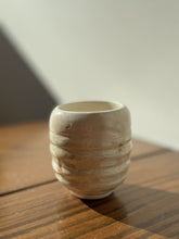 Load image into Gallery viewer, primitive ceramic mini vase in ivory
