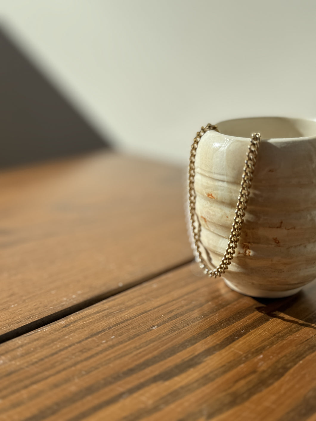 primitive ceramic mini vase in ivory