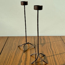Load image into Gallery viewer, cast iron candlestick holder

