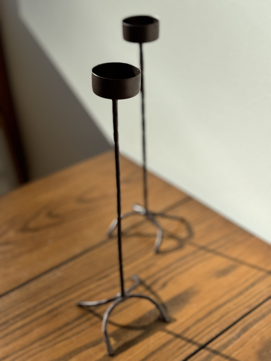 cast iron candlestick holder