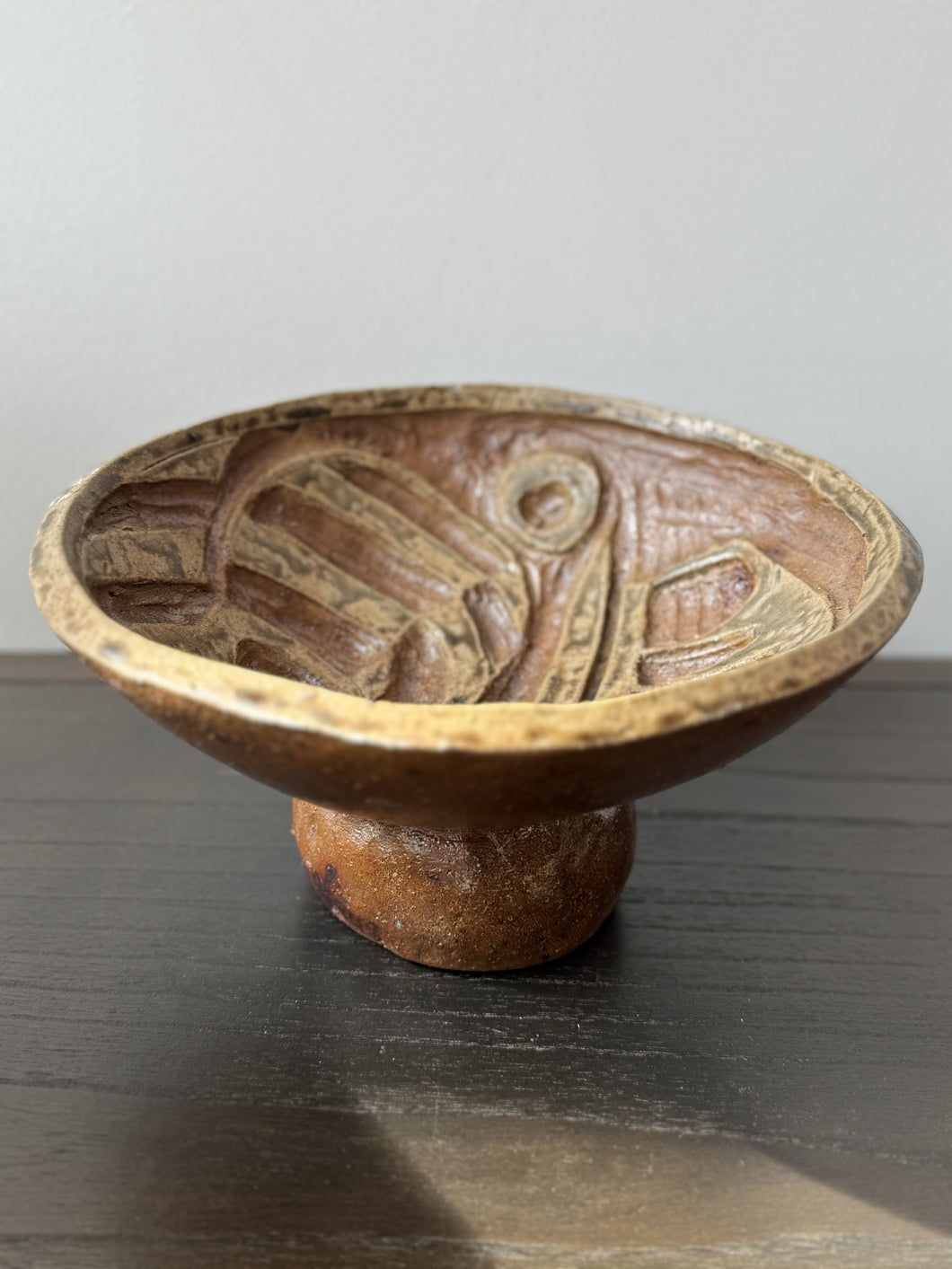 footed ceramic bowl