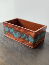 Load image into Gallery viewer, primitive handmade clay box
