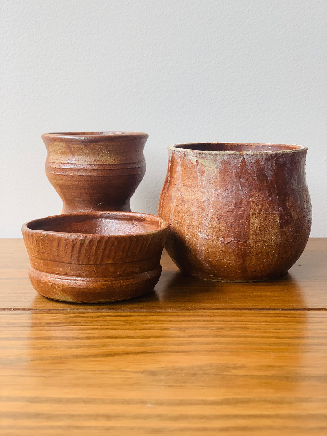 set of handmade bowls